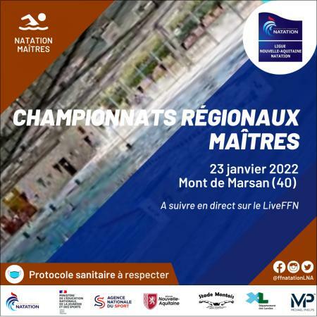 Championnats régionaux des Maîtres - 25m à Mont-de-Marsan - Dimanche 23 janvier 