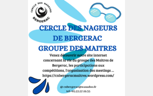 Site Internet Cercle des Nageurs - Groupes des Maitres 