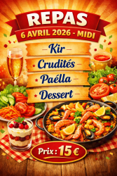 Repas du 6 avril 2026