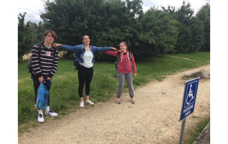 Premier entrainement de natation au lac de Pombonne