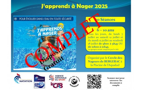 J'apprends à Nager 2025
